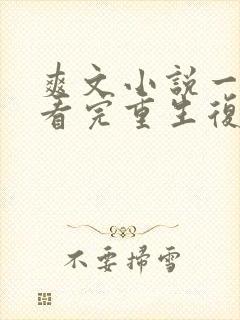 爽文小说一口气看完重生复仇