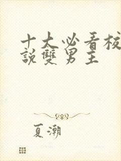 十大必看校园小说双男主