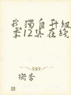 我独自升级第二季12集在线观看