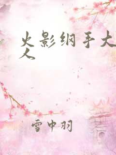 火影纲手大战鸣人