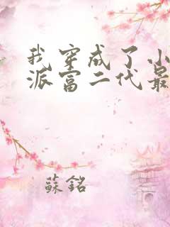 我穿成了小说反派富二代最新下载