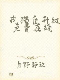 我独自升级漫画 免费在线