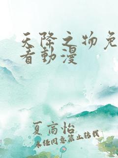 天降之物免费观看动漫