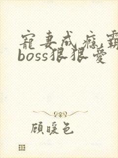 宠妻成瘾,霸道boss狠狠爱
