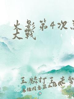 火影第4次忍界大战