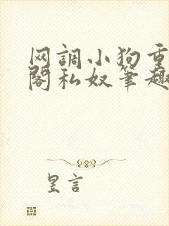 网调小狗重笔趣阁私奴笔趣阁双男主
