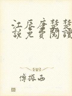 江辰唐楚楚的小说免费阅读无弹窗