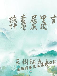 检查尿里有血是什么原因