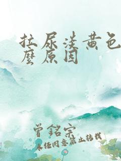 拉尿淡黄色是什么原因