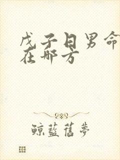 戊子日男命妻子在哪方