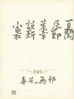 小说叶辰夏若雪最新章节阅读