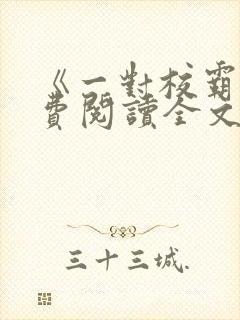 《一对校霸》免费阅读全文