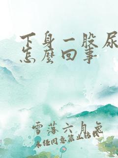 下身一股尿骚味怎么回事