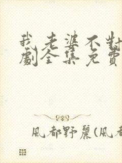 我老婆不对劲短剧全集免费看