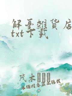 解忧杂货店小说txt下载