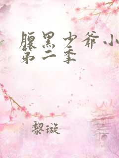 腹黑少爷小甜妻第二季