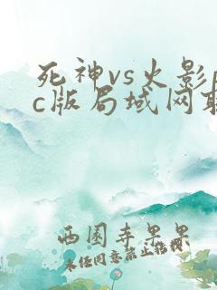 死神vs火影pc版局域网联机