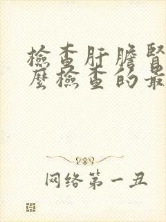 检查肝胆肾用什么检查的最准