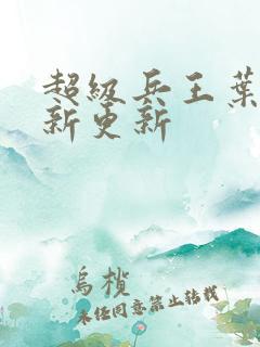 超级兵王叶谦最新更新