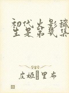 初代火影秽土转生是第几集