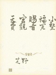 天官赐福小说免费观看完整版无删减