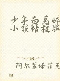 少年白马醉春风小说精校版全集