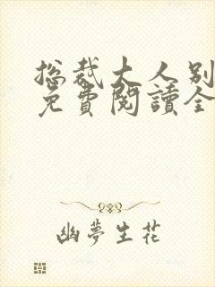 总裁大人别太坏免费阅读全文