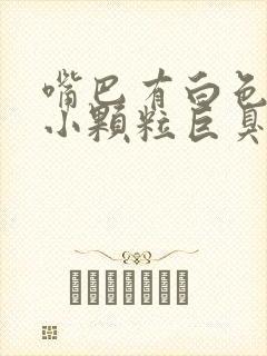 嘴巴有白色的一小颗粒巨臭