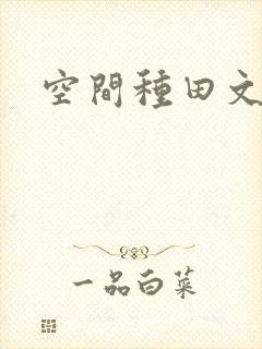 空间种田文完结