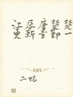 江辰唐楚楚最新更新章节一一