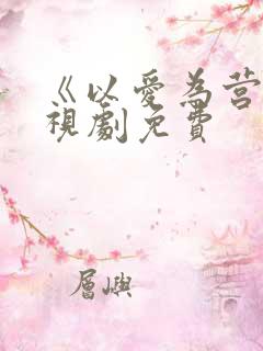 《以爱为营》电视剧免费