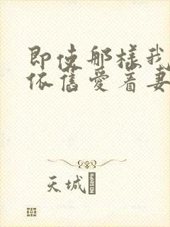 即使那样我还是依旧爱着妻子