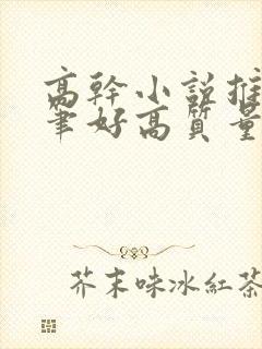 高干小说推荐文笔好高质量