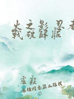 火之影 忍者大战破解版