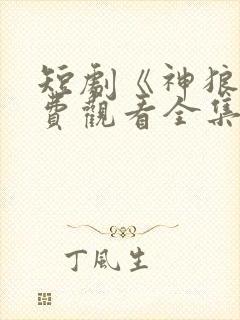 短剧《神狼》免费观看全集