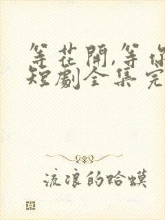 等花开,等你归短剧全集完整版