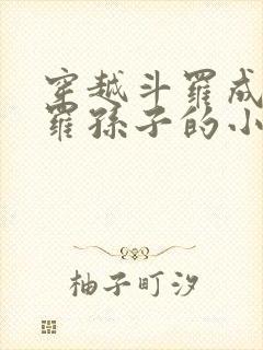 穿越斗罗成剑斗罗孙子的小说