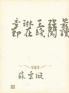 章琳王强最新章节在线阅读