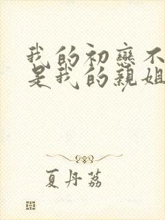 我的初恋不可能是我的亲姐姐动漫在哪里看