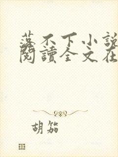 落不下小说免费阅读全文在线阅笔趣无弹窗