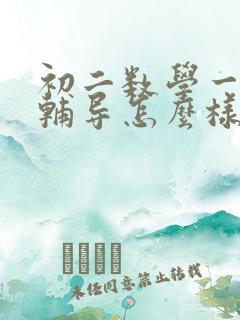 初二数学一对一辅导怎么样