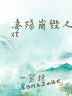 妻殇崩毁人生txt