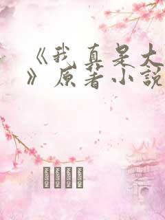 《我真是大明星》原著小说