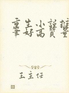 重生小说推荐文笔好高质量完结