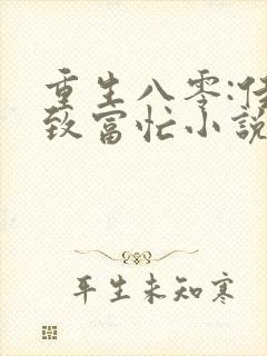 重生八零:佳妻致富忙小说