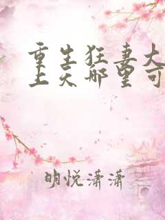 重生狂妻大佬宠上天哪里可以看