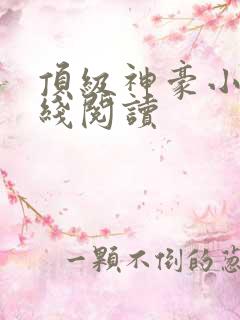 顶级神豪小说在线阅读