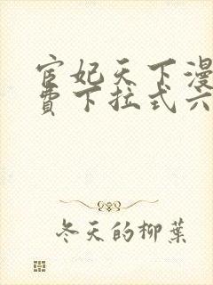 宦妃天下漫画免费下拉式六漫画免