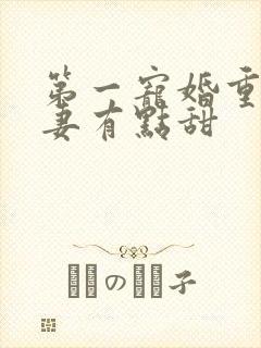 第一宠婚重生娇妻有点甜