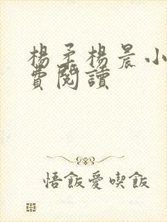 杨柔杨晨小说免费阅读